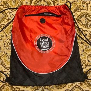 Red and Black National Society of Leadership and Success Drawstring Bag